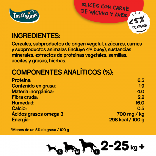 Pedigree Tasty mini Buey y Ave - Imagen 2