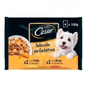 Cesar Multipack de gelatina de pollo